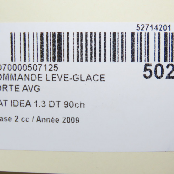 Commande lève-glace porte avant gauche occasion FIAT IDEA Phase 1 04-1995->04-1999 1.3 DT 90ch 7700416998 4