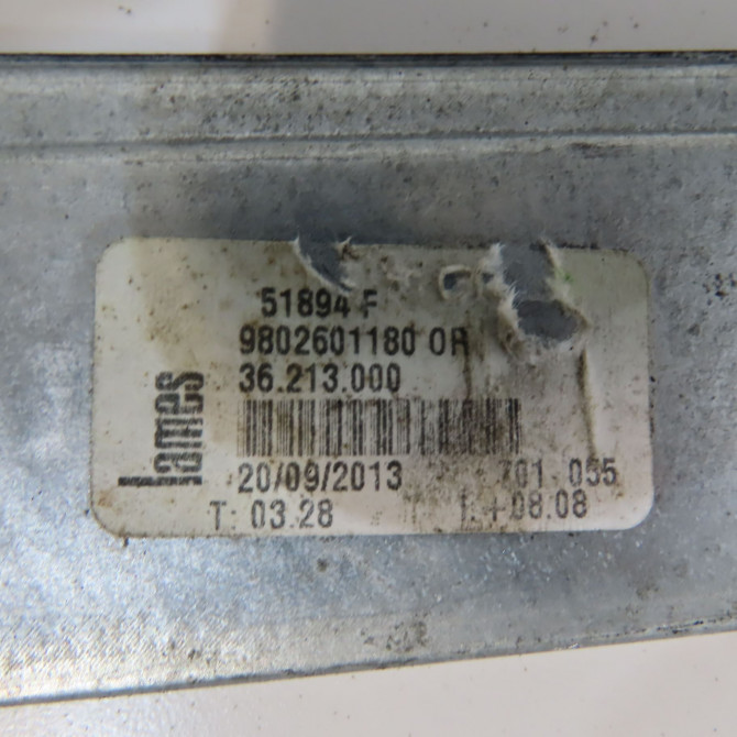 Mecanisme + moteur lève-glace avant droit occasion CITROEN C3 PICASSO Phase 2 09-2012->... 1.6 HDI 90ch 9802601180 3