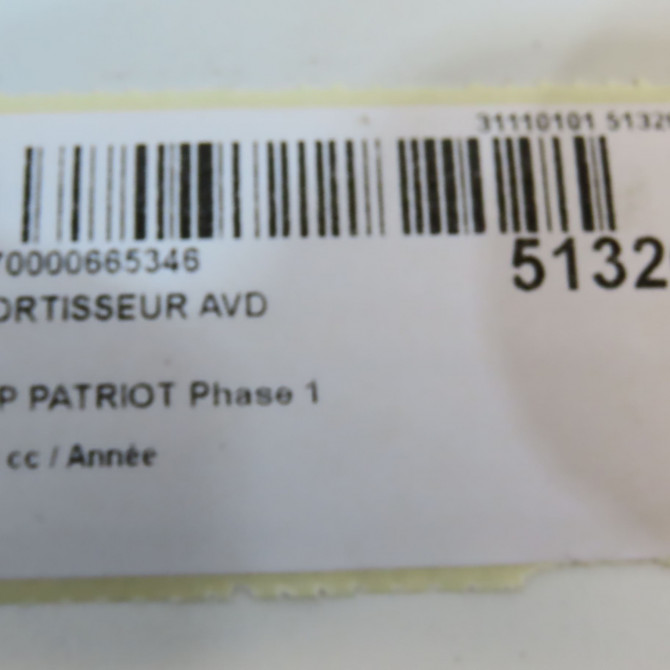 Amortisseur avant droit occasion JEEP PATRIOT Phase 1 11-2007->12-2010 6