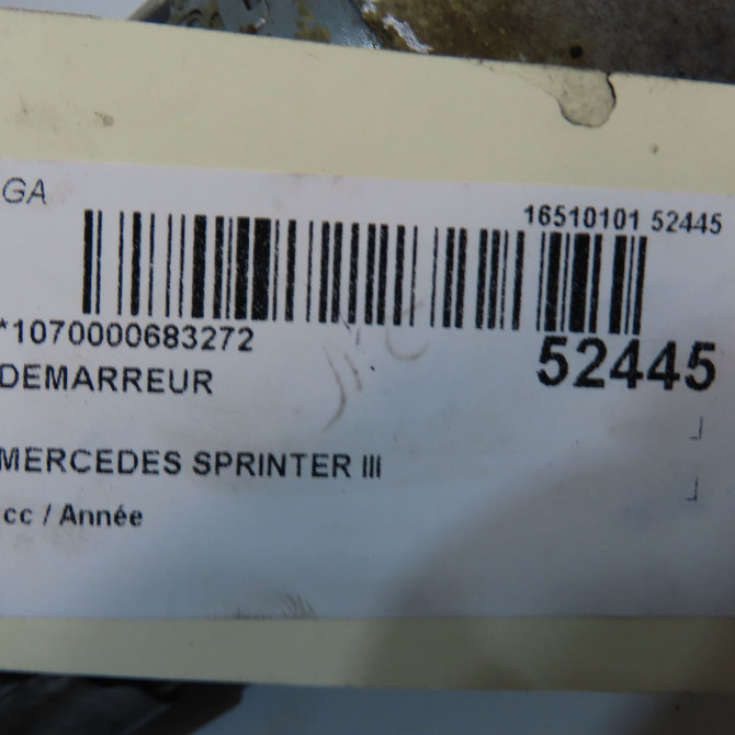 Démarreur occasion MERCEDES 6519060026 7