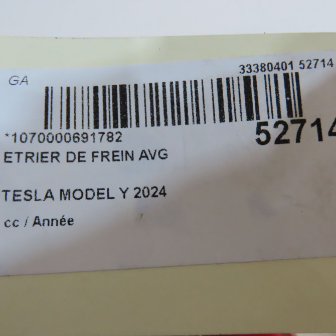 Etrier de frein avant gauche occasion TESLA 800822000C 5