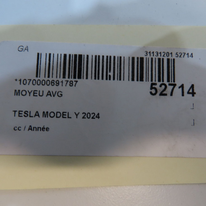 Moyeu avg occasion TESLA 104412400A 5