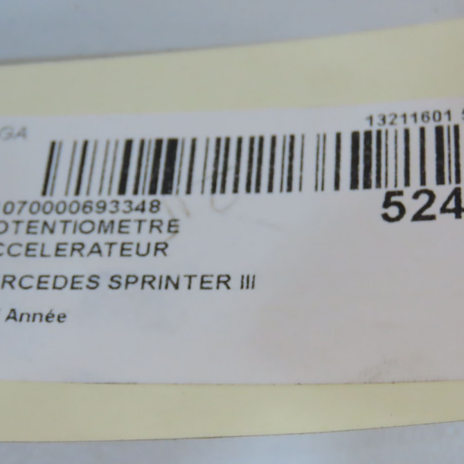 Potentiometre accelerateur occasion MERCEDES 7