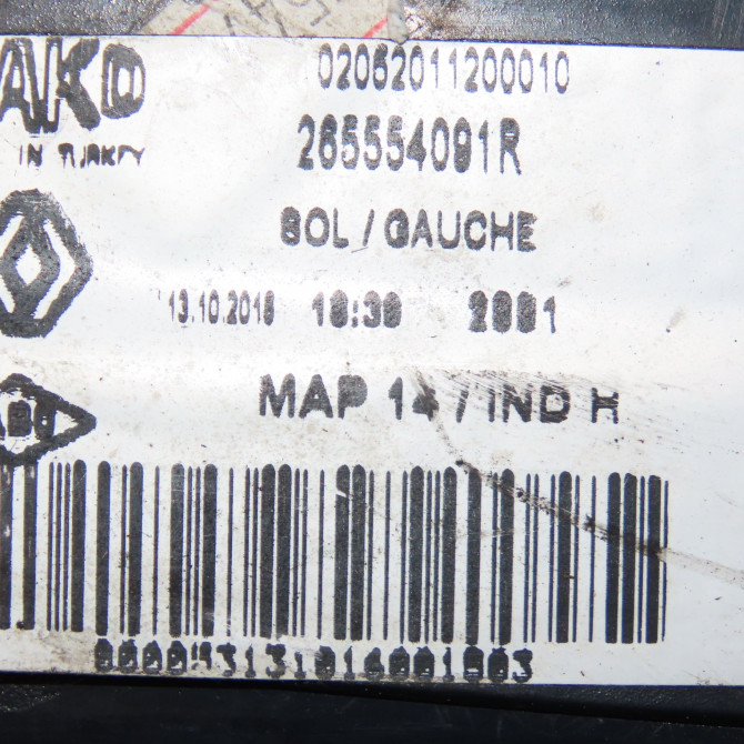 Feu arrière gauche occasion RENAULT CLIO IV Phase 1 07-2012->... 1.5 DCI 90ch 265554091R 5