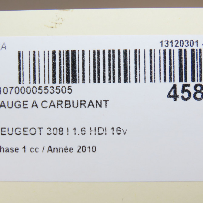 Jauge a carburant occasion PEUGEOT 308 I Phase 1 09-2007->03-2011 1.6 HDI 16v 90ch 1525LA 6