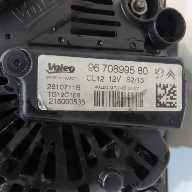 Alternateur occasion PEUGEOT 208 208 Phase 1 2012-03-01->2015-09-30 1.2 VTI 82ch 9818677980 3