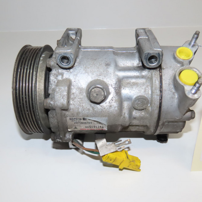 Compresseur air conditionne occasion CITROEN C4 PICASSO I Phase 1 01-2007->10-2013 1.6 HDi 16v 110ch 9825868180 3