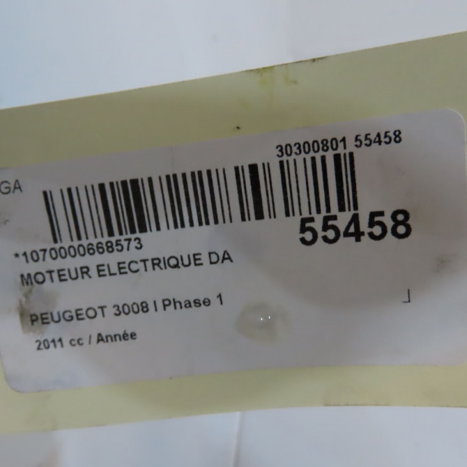 Moteur electrique de direction assistée occasion PEUGEOT 3008 I Phase 1 04-2009->12-2013 1615094080 7