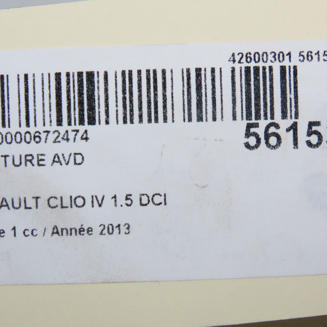 Ceinture avant droite occasion RENAULT CLIO IV Phase 1 07-2012->... 1.5 DCI 90ch 868840454R 7