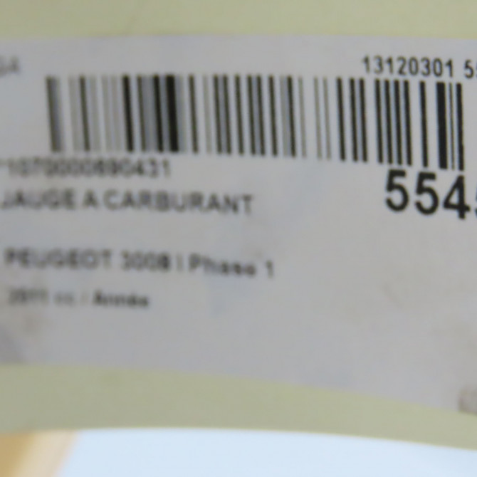 Jauge a carburant occasion PEUGEOT 3008 I Phase 1 04-2009->12-2013 1525LA 6