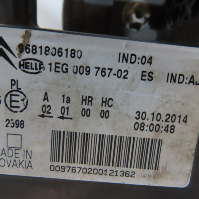 Phare droit occasion CITROEN C3 PICASSO Phase 2 09-2012->... 1.6 HDI 90ch 6206N5 3