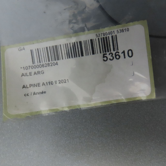 Aile arrière gauche occasion ALPINE A110 II 8