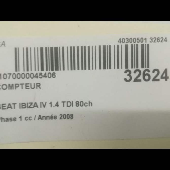 Compteur occasion SEAT IBIZA IV Phase 1 05-2008->01-2012 1.4 TDI 80ch 3