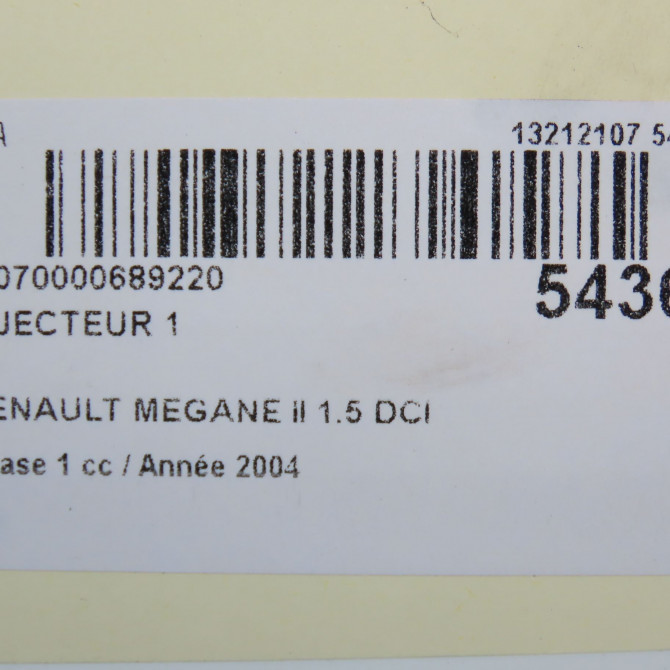 occasion RENAULT MEGANE II Phase 1 09-2003->12-2005 1.5 DCI 100ch 166009384R 5