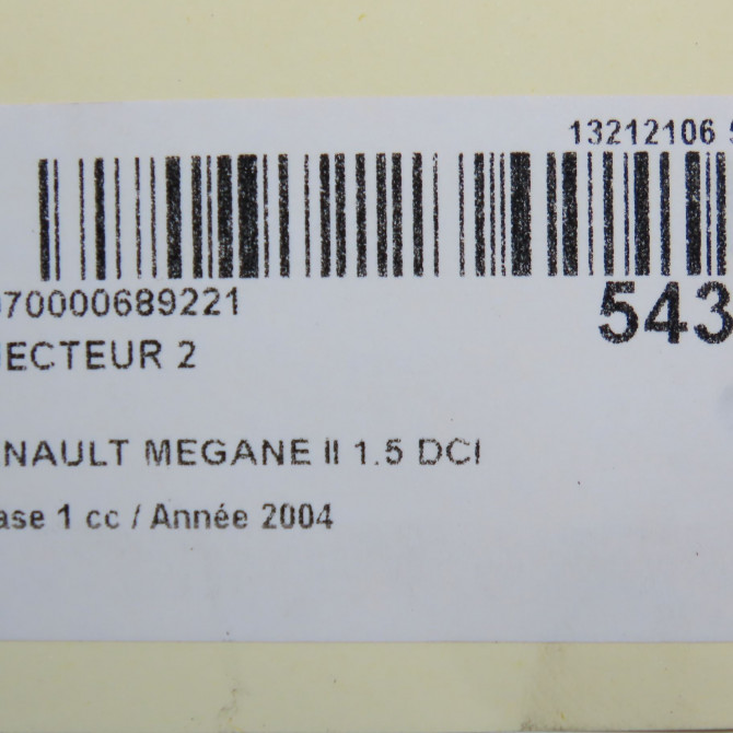occasion RENAULT MEGANE II Phase 1 09-2003->12-2005 1.5 DCI 100ch 166009384R 5