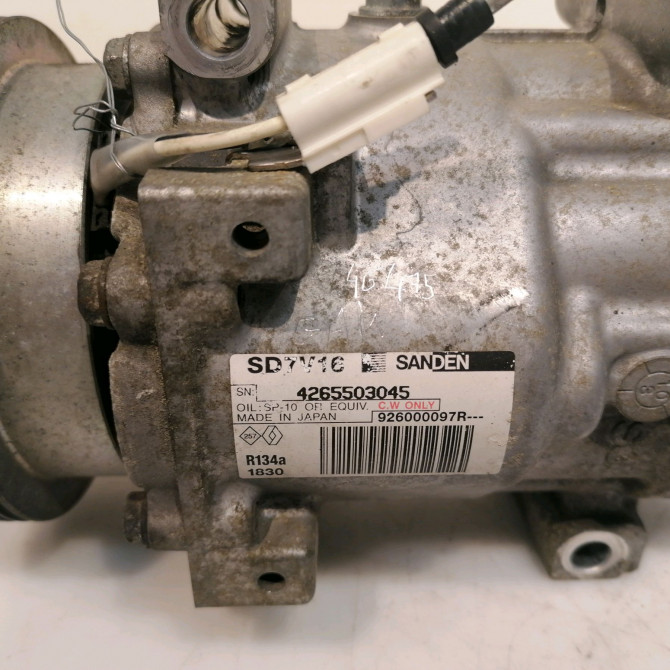 Compresseur air conditionne occasion DACIA LOGAN I Phase 2 07-2008->12-2012 1.4 MPI 926000097R 5