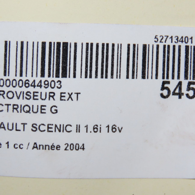 Retroviseur exterieur electrique gauche occasion RENAULT SCENIC II Phase 1 03-2004->09-2006 1.6i 16v 7701068384 6