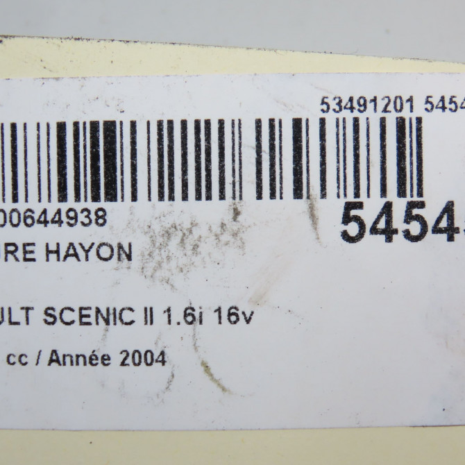 Serrure hayon occasion RENAULT SCENIC II Phase 1 03-2004->09-2006 1.6i 16v 8200947699 5