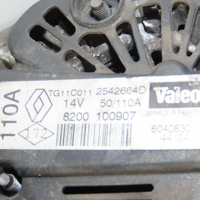 Alternateur occasion RENAULT SCENIC II Phase 1 03-2004->09-2006 1.6i 16v 8200660029 7