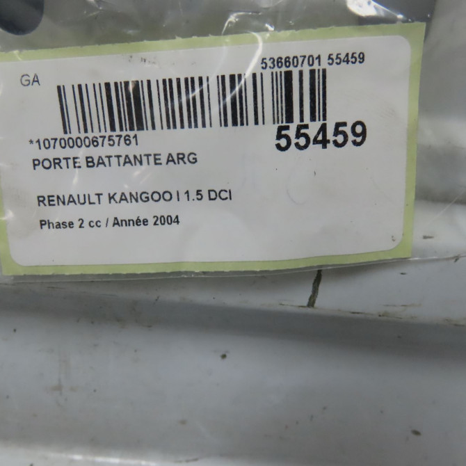 Porte battante arrière gauche occasion RENAULT KANGOO I Phase 2 03-2003->06-2010 1.5 DCI 65ch 901016192R 6