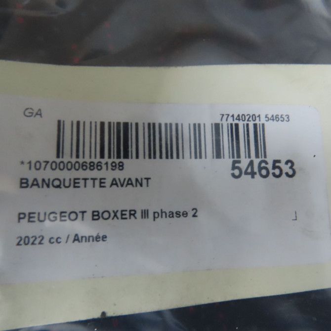 Banquette avant occasion PEUGEOT BOXER III phase 2 06-2014->... 5