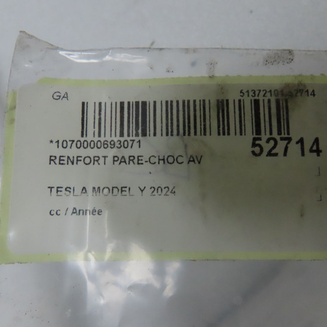 Renfort pare-choc avant occasion TESLA 168760100E 4