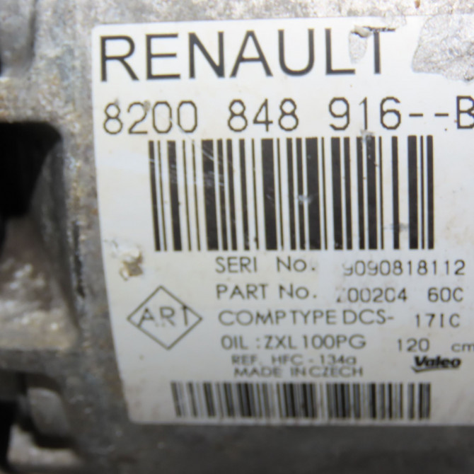 Compresseur air conditionne occasion RENAULT TRAFIC III Phase 1 06-2014->... 926000373R 7
