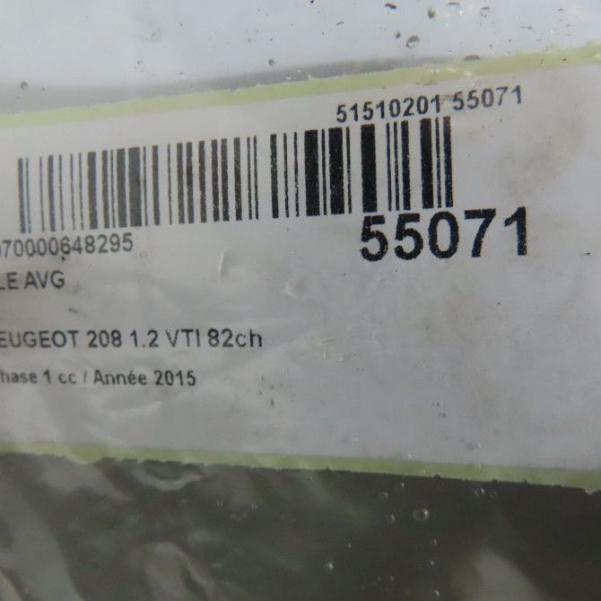 Aile avant gauche occasion PEUGEOT 208 208 Phase 1 2012-03-01->2015-09-30 1.2 VTI 82ch 9672994980 4