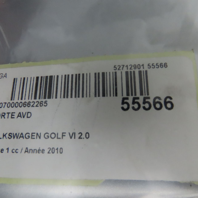 Porte avant droite occasion VOLKSWAGEN GOLF VI Phase 1 10-2008->04-2013 2.0 TDI 140ch 5K4831056H 5