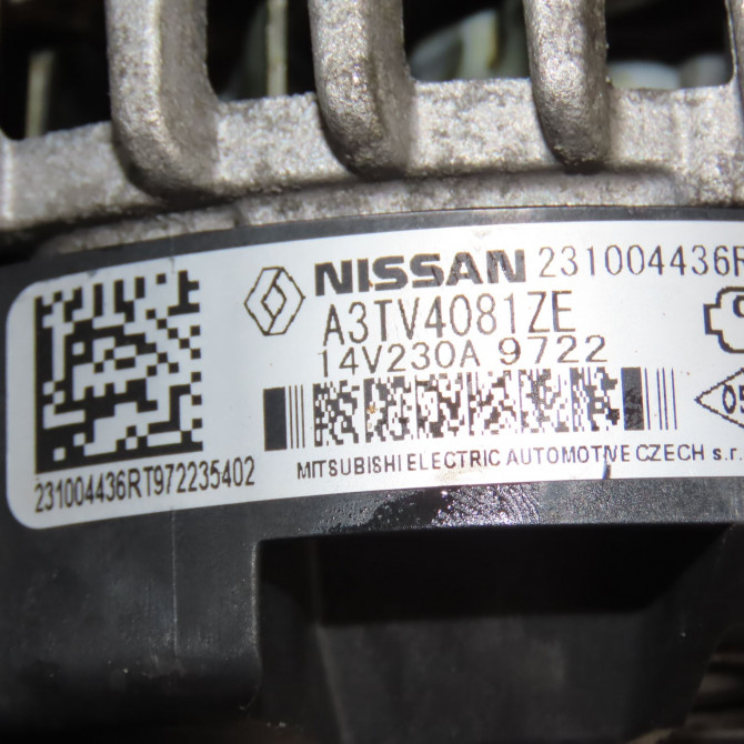 Alternateur occasion RENAULT TRAFIC III Phase 1 06-2014->... 231004436R 7