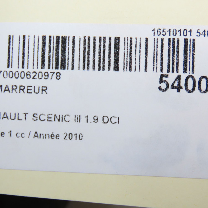 Démarreur occasion RENAULT SCENIC III Phase 1 04-2009->11-2011 1.9 DCI 130ch 8200741476 6
