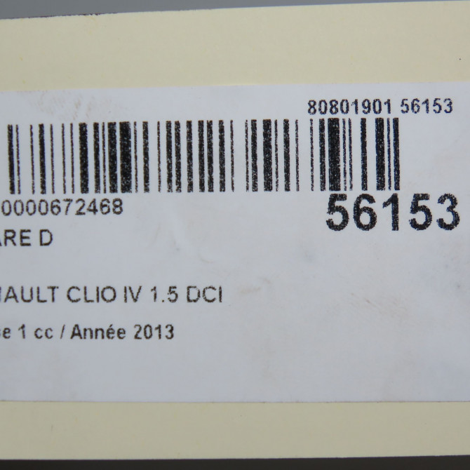 Phare droit occasion RENAULT CLIO IV Phase 1 07-2012->... 1.5 DCI 90ch 260106624R 7