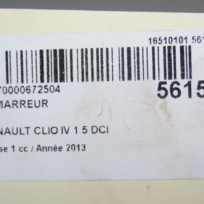 Démarreur occasion RENAULT CLIO IV Phase 1 07-2012->... 1.5 DCI 90ch 233001073R 6