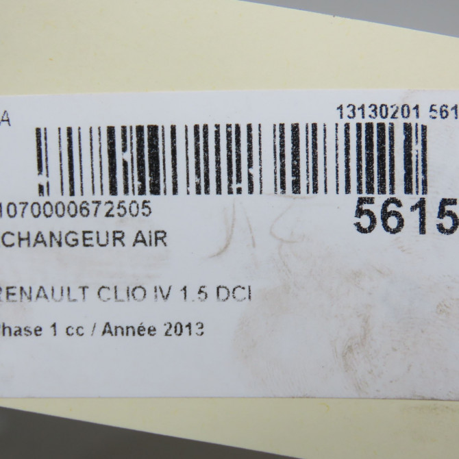 Echangeur air occasion RENAULT CLIO IV Phase 1 07-2012->... 1.5 DCI 90ch 144961381R 4