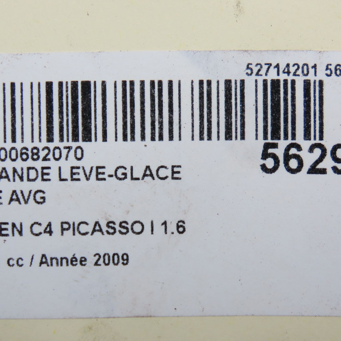 Commande lève-glace porte avant gauche occasion CITROEN C4 PICASSO I Phase 1 01-2007->10-2013 1.6 HDi 16v 110ch 6554YH 7
