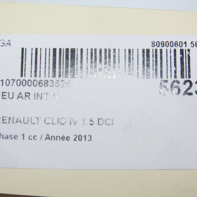 Feu arrière intérieur droit occasion RENAULT CLIO IV Phase 1 07-2012->... 1.5 DCI 90ch 265505796R 5