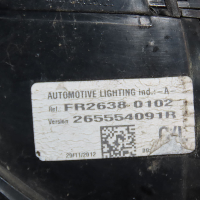 Feu arrière gauche occasion RENAULT CLIO IV Phase 1 07-2012->... 1.5 DCI 90ch 265554091R 4