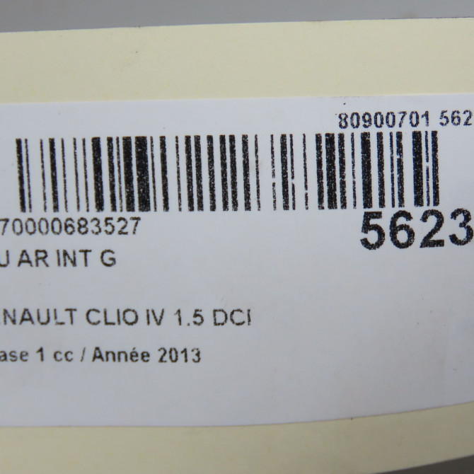 Feu arrière interieur gauche occasion RENAULT CLIO IV Phase 1 07-2012->... 1.5 DCI 90ch 265552424R 5