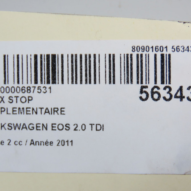 Feux stop supplementaire occasion VOLKSWAGEN EOS Phase 1 04-1995->04-1999 2.0 TDI 140ch 1Q0945097B 5