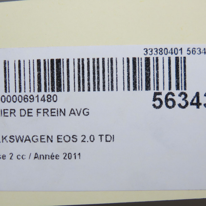 Etrier de frein avant gauche occasion VOLKSWAGEN EOS Phase 1 04-1995->04-1999 2.0 TDI 140ch 1K0615123E 6