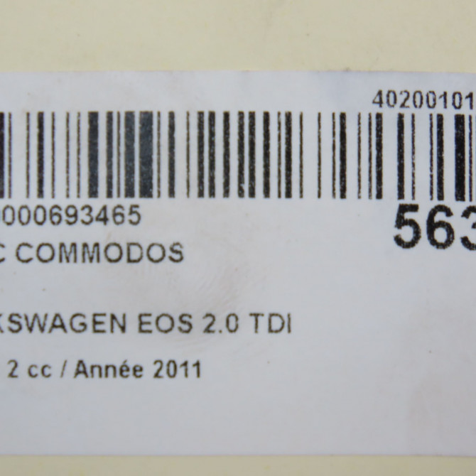 Bloc commodos occasion VOLKSWAGEN EOS Phase 1 04-1995->04-1999 2.0 TDI 140ch 5K0953223 6