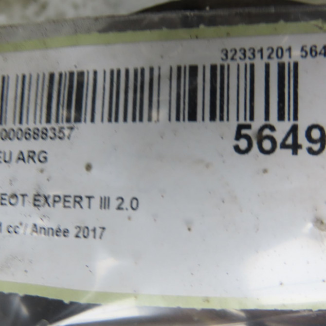 Moyeu arg occasion PEUGEOT EXPERT III phase 1 03-2016->... 2.0 BLUEHDI 120ch 9819074780 6