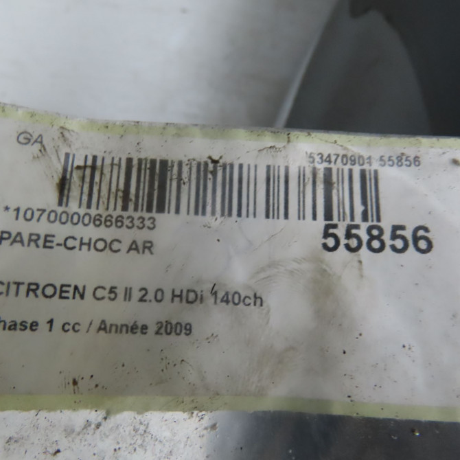 Pare-choc arrière occasion CITROEN C5 II Phase 1 04-2008->... 2.0 HDi 140ch 7410FH 6