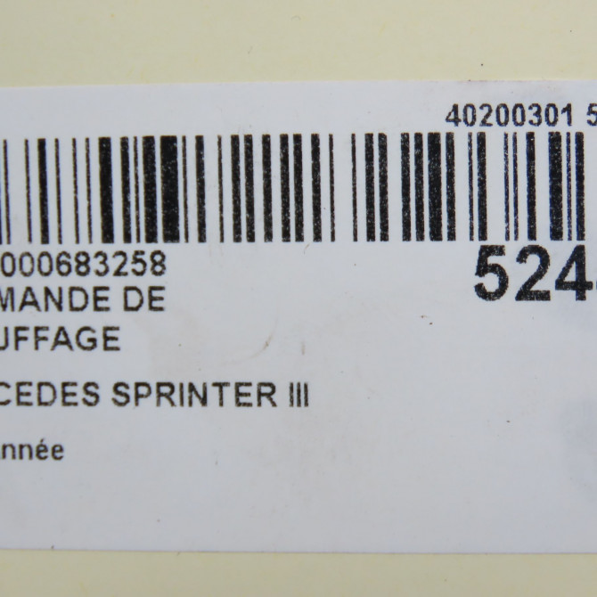 Commande de chauffage occasion MERCEDES 6