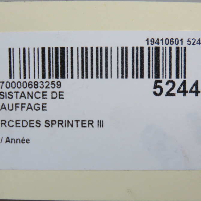 Resistance de chauffage occasion MERCEDES 7