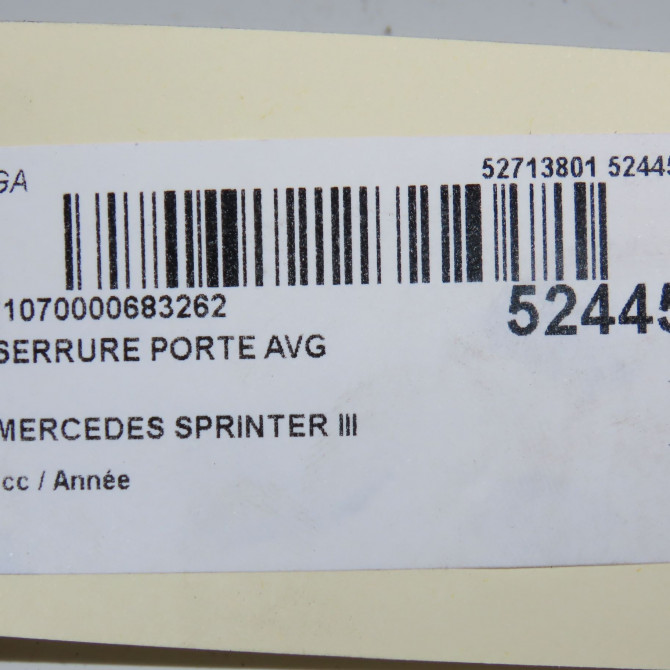 Serrure porte avg occasion MERCEDES 9077200000 5