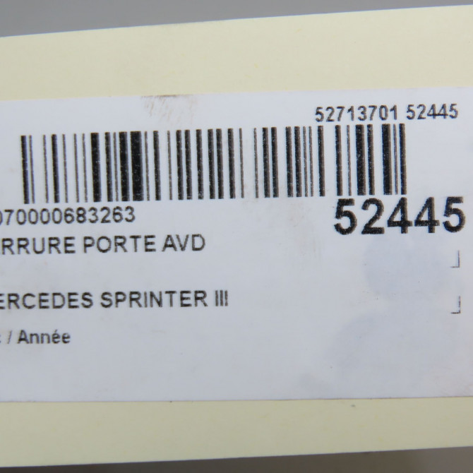 Serrure porte avd occasion MERCEDES 9077200300 5