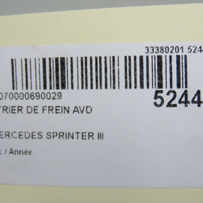 Etrier de frein avant droit occasion MERCEDES 9074215200 6