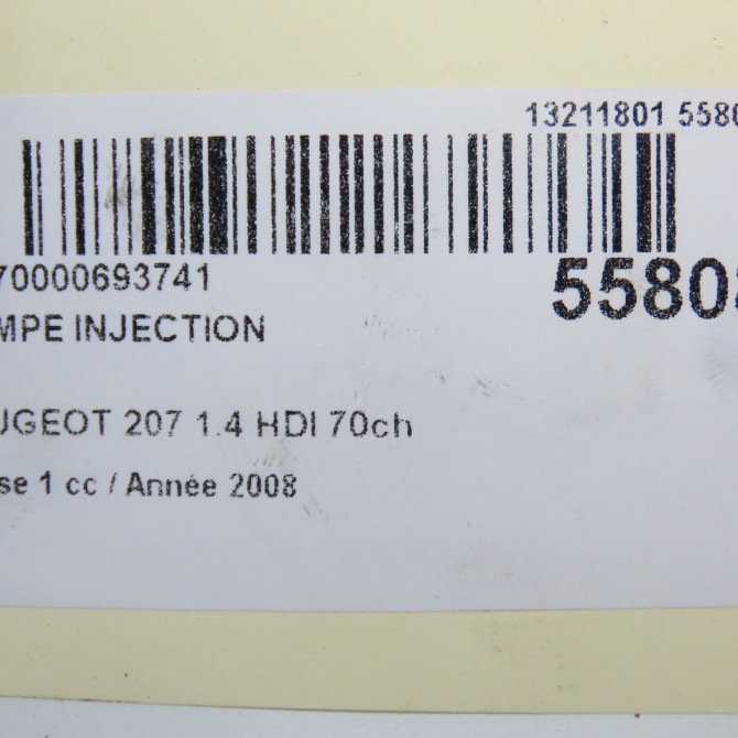 Rampe injection occasion PEUGEOT 207 Phase 1 04-2006->06-2013 1.4 HDI 70ch 1570G2 5