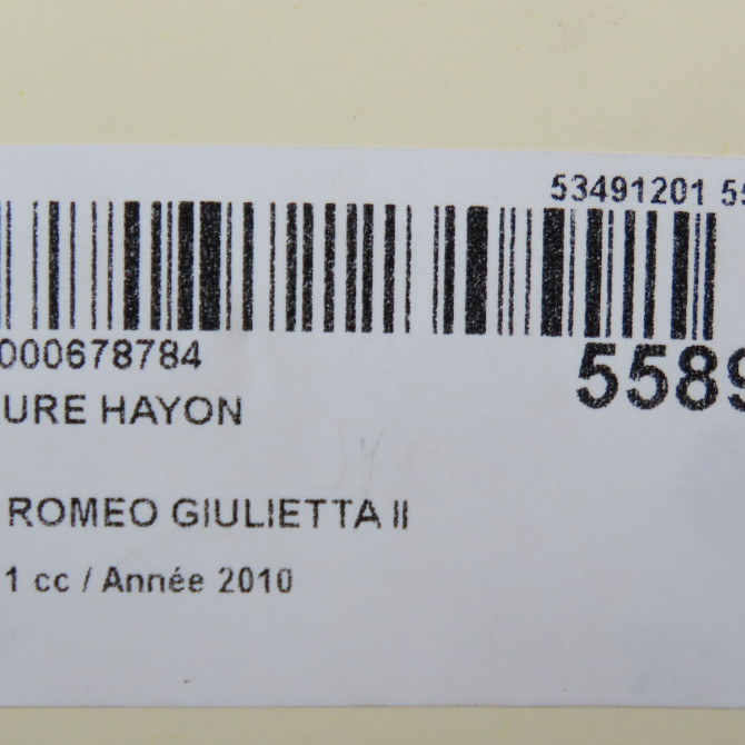 Serrure hayon occasion ALFA ROMEO GIULIETTA II Phase 1 03-2010->12-2013 1.6 JTDM 105ch 52161766 5